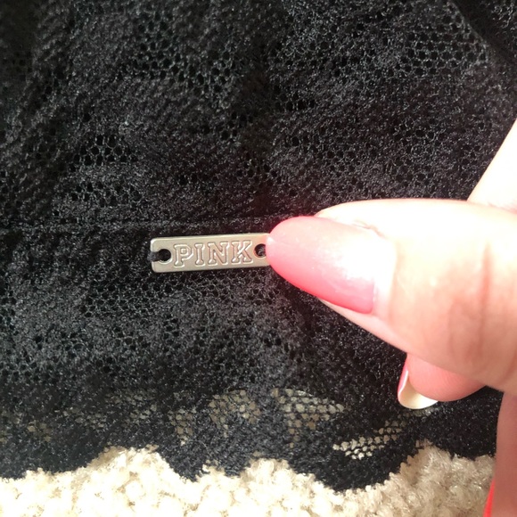 PINK Black Lace Bralette - Picture 5 of 6